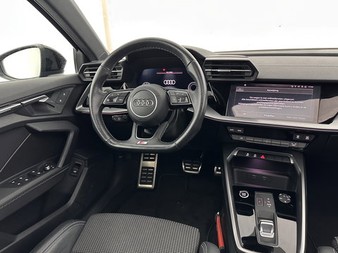 Audi A3 Limousine 35 TFSI S-Line Edition (INCL-BTW) Aut. *PANO | LEATHER-FABRIC | FULL-LED | AMBIENTLIGHT | SPORTSEATS | DIGI-COCKPIT | NAVI-FULLMAP | PRIVACYGLASS | SHIFTPADDLES | DAB+ | ADAPTIVE-CRUISE | 17"ALU*