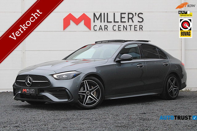 Mercedes-Benz C-Klasse - 200 AMG DEALER OH PANO CAM MEMORY SFEERVERLICHTING