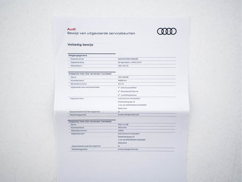 Audi Q3 Sportback 35 TFSI S-Line Edition (INCL-BTW) Aut. *LEATHER | FULL-LED | ADAPTIVE-CRUISE | DIGI-COCKPIT | NAVI-FULLMAP | CAMERA | DAB | AMBIENTLIGHT | PRIVACYGLASS | SHIFTPADDLES | ECC | PDC | 20''ALU*