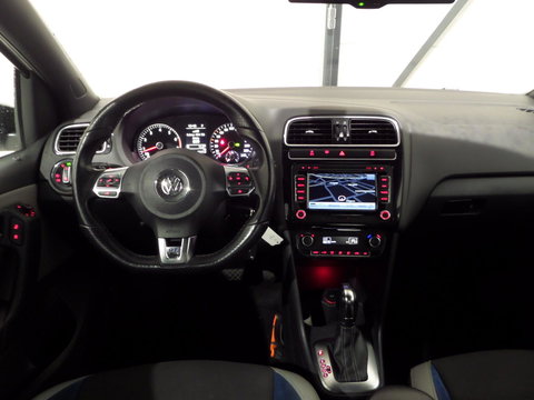 Volkswagen Polo 1.4 TSI BlueGT "Origineel NL!" Automaat! Garantie Navigatie Bluetooth Leer-Alcantara 17"Velgen Parkeersensoren