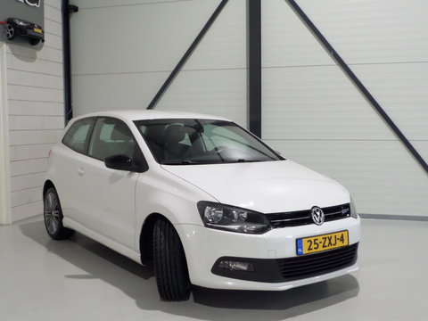 Volkswagen Polo 1.4 TSI BlueGT "Origineel NL!" Automaat! Garantie Navigatie Bluetooth Leer-Alcantara 17"Velgen Parkeersensoren