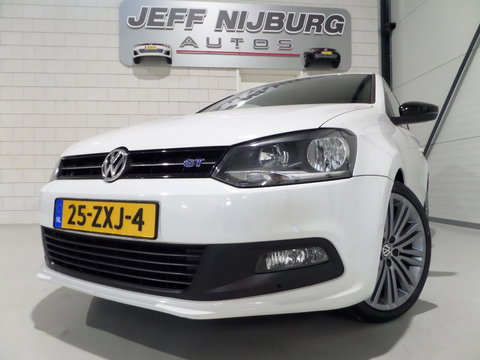 Volkswagen Polo 1.4 TSI BlueGT "Origineel NL!" Automaat! Garantie Navigatie Bluetooth Leer-Alcantara 17"Velgen Parkeersensoren
