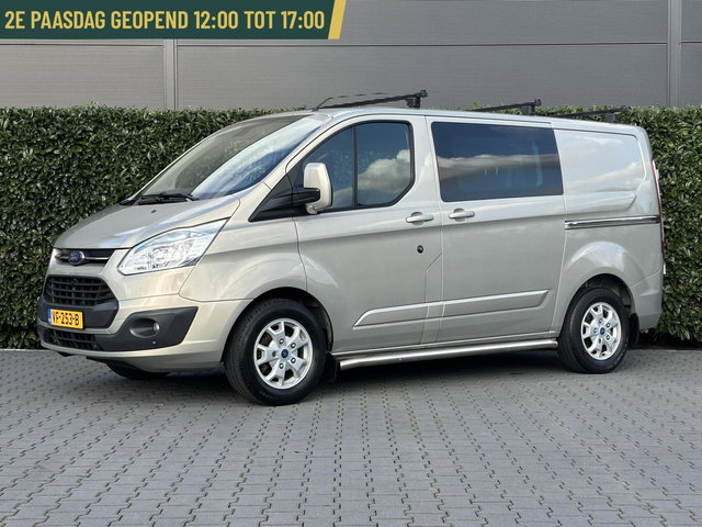 Ford Transit Custom - 270 2.2 TDCI L1H1 Limited DUBBEL CABINE, NL AUTO, NAP LOGISCH, NAVI, CRUISE, AIRCO, TREKHAAK, LICHTMETAAL 16"