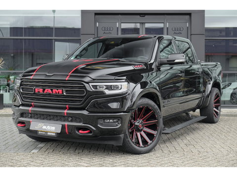Dodge Ram 1500 5.7 V8 401pk 4x4 Limited LPG G3 Widebody Black&Red Luchtvering Trekhaak Head-up Harman/kardon Sidebars CUSTOM!!