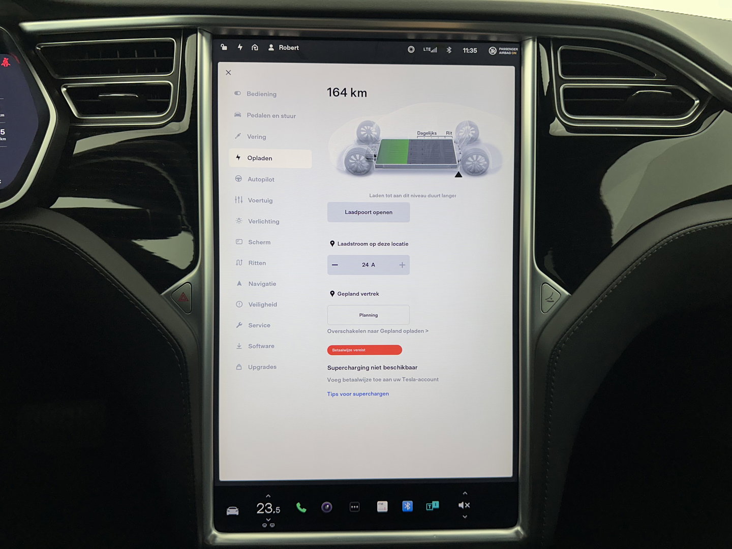 Tesla Model S 75D Base [ 3-Fase-17kW ] (SOH-85%) Aut. *PANO-WINDOW | LEATHER-FABRIC | AIRSUSPENION | FULL-LED | NAVI-FULLMAP | KEYLESS | MEMORY-PACK | HEATED-COMFORTSEATS | DIGI-COCKPIT | CARBON-INLAY | AUTOPILOT | 21"ALU*