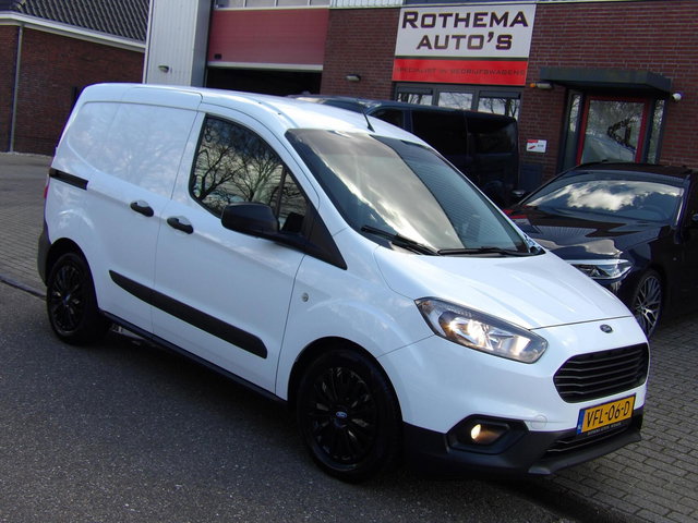 Ford Transit Courier - 1.0 BENZINE ECOBOOST 100PK 2020 1eEIGENAAR 6 BAK AIRCO ZIJSCHUIFDEUR TOPSTAAT