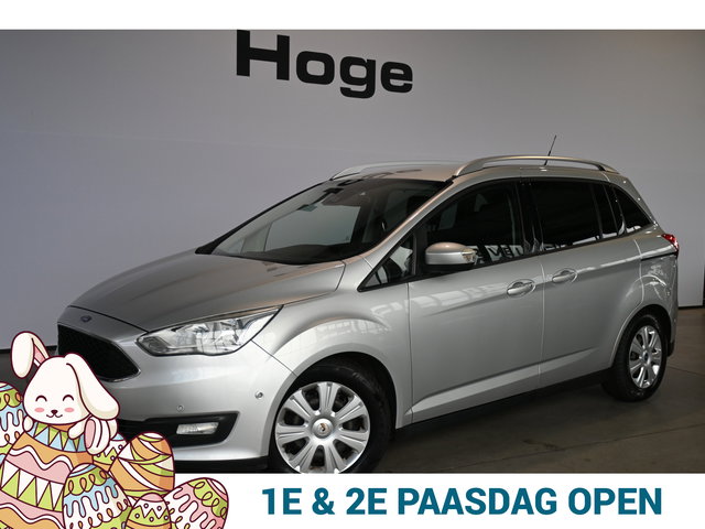 Ford Grand C-Max - 1.0 Trend 7 Persoons Clima Navigatie LED Trekhaak Rijklaarprijs Inruil Mogelijk!