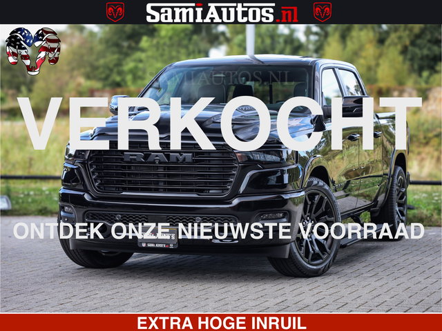 Dodge Ram 1500 - Night Premium | Full Option | De Meest Luxe Pick-Up in zijn Klasse | Comfortabele Dubbele Cabine met Royale 5 Zitplaatsen | BPM vrij | Nu Leverbaar uit Voorraad | Voorraad Nr 2285 - 7648