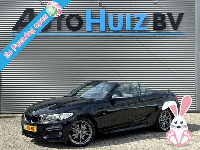 BMW 2 Serie - Cabrio 218i High Executive M Sport 18 inch Xenon Lederen interieur PDC Navigatie Stuurverwarming Stoelverwarming 18 Inch