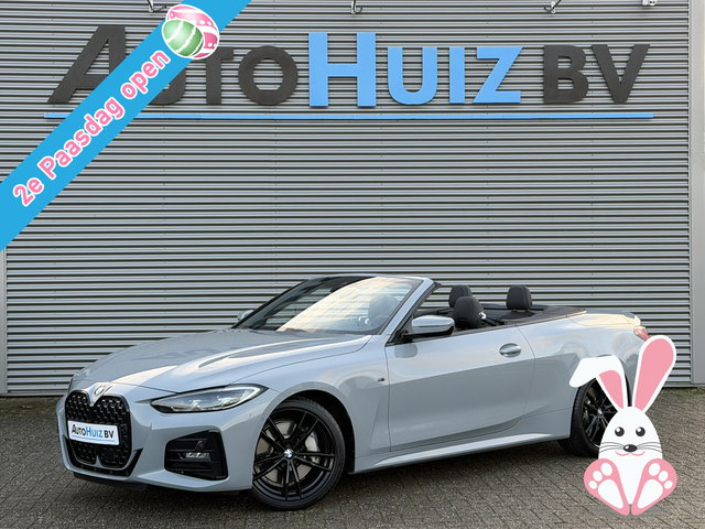 BMW 4 Serie - Cabrio 430i High Executive M Sport 19 Inch Leer Elek Stoelverstelling Nekverwarming Stuurwielverwarming ACC Brooklyn Grau Metallic