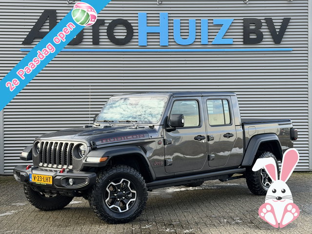 Jeep Gladiator - JEEP RUBICON 3.6L V6 5 Zitplaatsen Trekhaak Tonneau cover Carplay Leder LED BTW