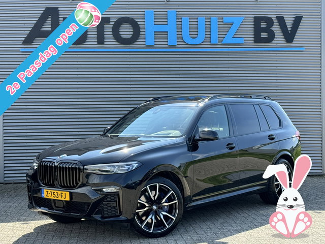 BMW X7 - xDrive40d 340 PK High Executive M Sport Executive Drive Pro 7 Zits Trekhaak Panoramadak Harman- Kardon ACC 4WD besturing Luchtvering Standkachel Stuurverwarming Stoelventilatie 360 Graden Camera BMW Garantie
