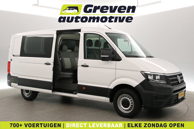 Volkswagen Crafter - 2.0 TDI 177PK L3H2 | DC | 6 Zits | 3000kg Trekgew. | Trekhaak | Airco | Cruise | Carplay | Parkeersens. | Navi