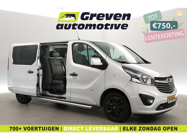 Opel Vivaro - 1.6 CDTI Sport 146PK L2H1 | Dubbele Cabine | Airco | Cruise | Camera | Leder | Stoelverw. | 2xSchuifdeur