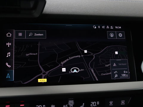 Audi A3 2.0 TFSI S3 quattro | Adaptive cruise | Bang & Olufsen | Matrix LED | Leder/Alcantara | Park Assist | Stoelverwarming | Virtual Cockpit | Carplay | Navigatie | Sportstoelen | Climate control