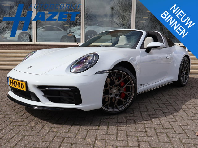 Porsche 911 - Targa 4S 3.0 450 PK 992 ORIGINEEL NEDERLANDS | SPORTUITLAAT | 17.981 KM | 360 CAMERA | 20 INCH LMV