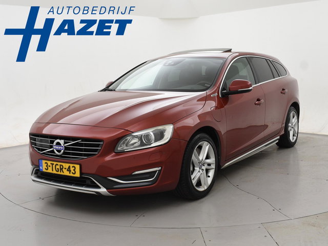 Volvo V60 - 2.4 D6 AWD 285 PK PLUG-IN SUMMUM *FLAMENCO RED* + ADAPTIVE CRUISE | SCHUIFDAK | TREKHAAK | PREMIUM SOUND