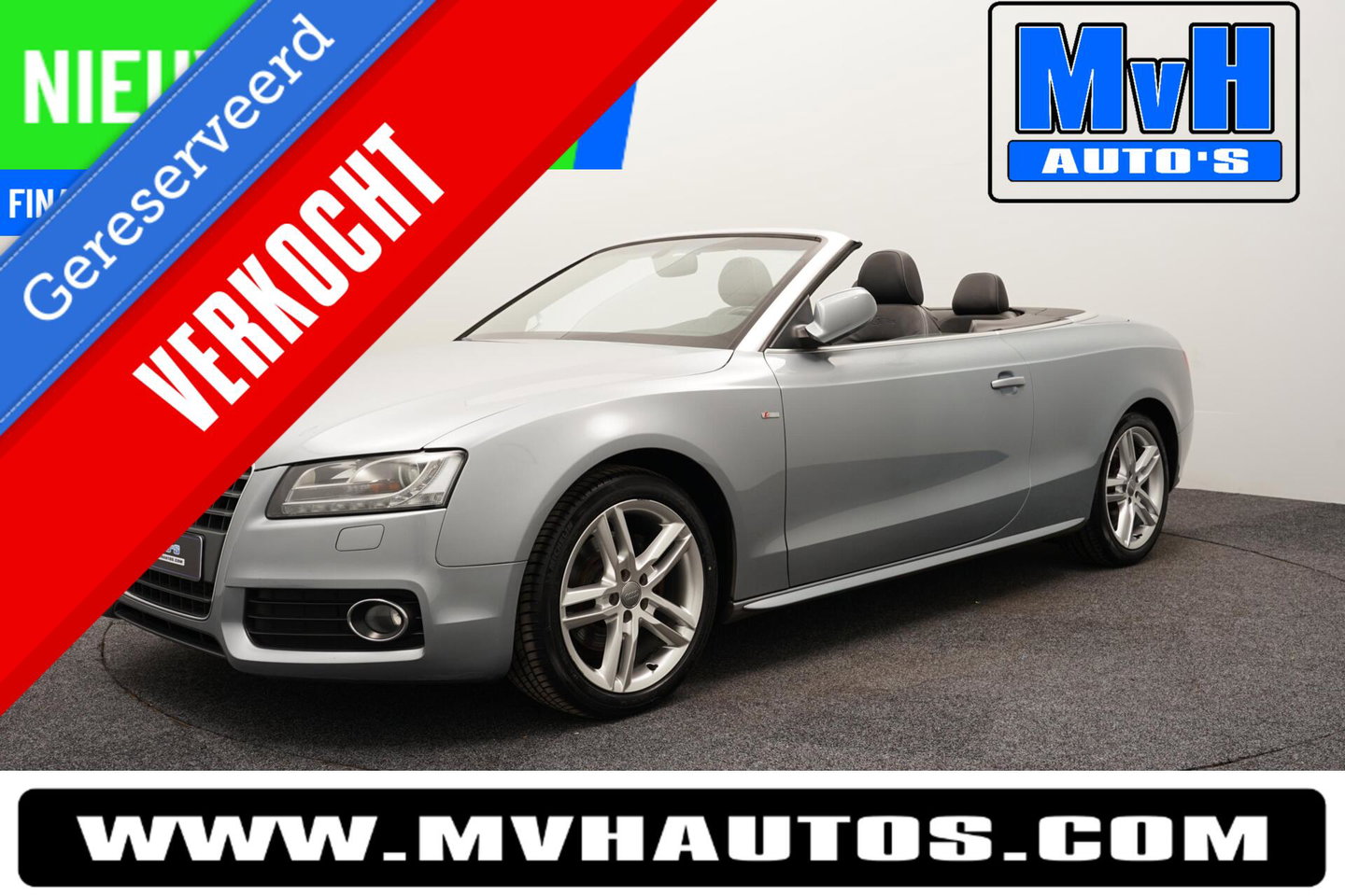 Audi A5 Cabriolet 2.0 TFSI 2x S-Line|18 INCH|STOELVERW|XENON