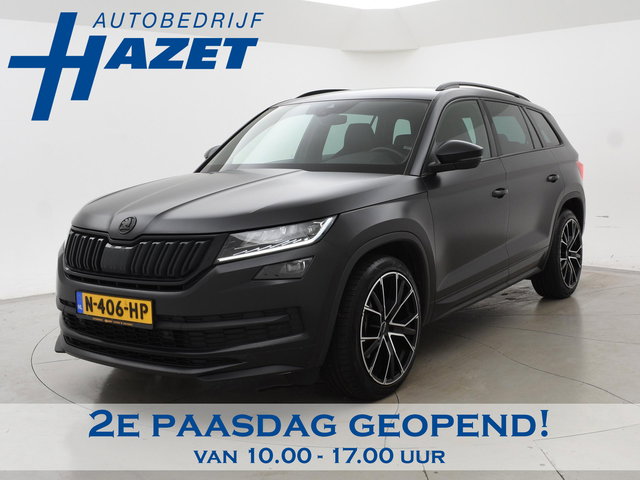 Škoda Kodiaq - 1.5 TSI 150 PK DSG AUT. 7-PERS SPORTLINE *MAT ZWART* + ADAPTIVE CRUISE | VIRTUAL COCKPIT | CAMERA | 20 INCH