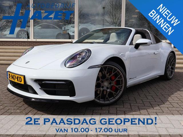 Porsche 911 - Targa 4S 3.0 450 PK 992 ORIGINEEL NEDERLANDS | SPORTUITLAAT | 17.981 KM | 360 CAMERA | 20 INCH LMV