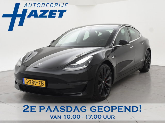 Tesla Model 3 - PERFORMANCE 462 PK AWD 75 KWH ORIG. NL + 20 INCH | AUTOPILOT | PANORAMA | LEDER