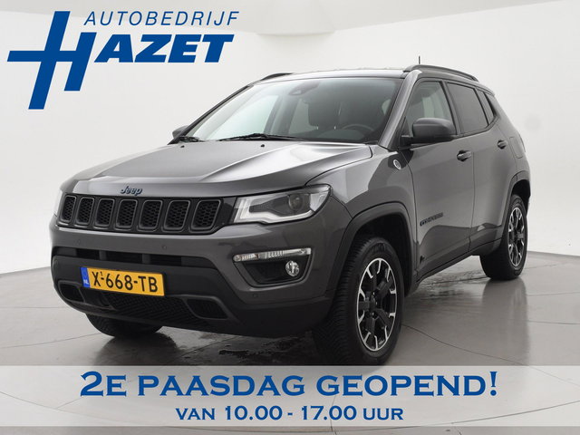 Jeep Compass - 4xe 240 PK PLUG-IN HYBRID 4X4 TRAILHAWK + TREKHAAK | VOL LEDER | ALPINE | CARPLAY | DAB | STOEL/STUURWIELVERW.
