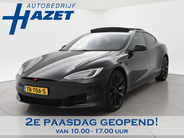 Tesla Model S - 100D PERFORMANCE P100D 612 PK + 21 INCH | AUTOPILOT | CARBON | SCHUIFDAK| LUCHTVERING