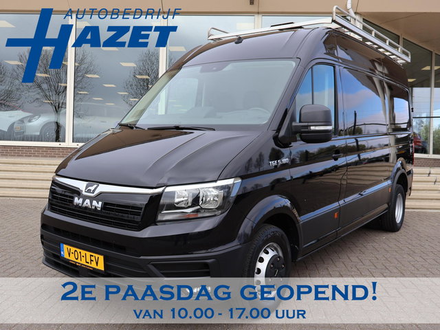 MAN TGE - 50 5.180 2.0 180 PK AUT. DUBBEL LUCHT + 3500 KG TH + 230V | WERKPLAATSINRICHTING | CAMERA | NAVIGATIE