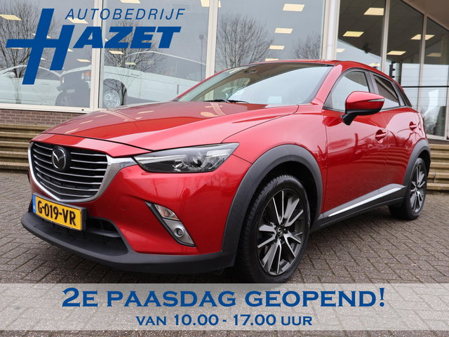 Mazda CX-3 - 2.0 SkyActiv-G 150 PK 4WD AUT. GT-M + TREKHAAK | HEAD-UP | ADAPTIVE CRUISE | BOSE | LEDER/ALCANTARA | CAMERA | STOELVERW.
