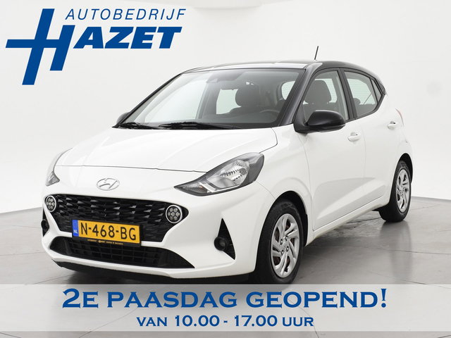 Hyundai i10 - 1.0 AUTOMAAT COMFORT 5-ZITS + APPLE CARPLAY | DAB+ | CRUISE CONTROL | TWO-TONE WIT/ZWART