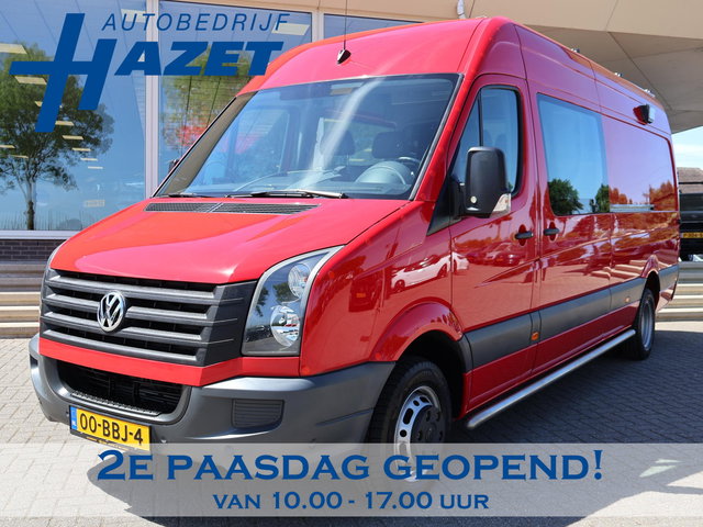 Volkswagen Crafter - 2.5 TDI 136 PK AUT. DUBBEL CABINE *16.417 KM!* DUBBEL LUCHT + 2 SCHUIFDEUREN