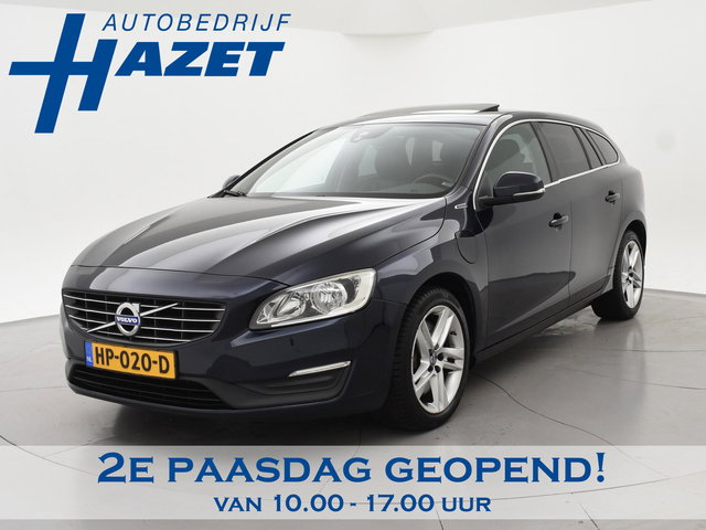 Volvo V60 - 2.4 D6 TWIN ENGINE *EURO 6* 285 PK + SCHUIFDAK | LEDER | STOELVERW.