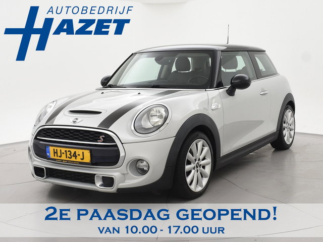 MINI Cooper S - Mini 2.0 192 PK WHITE SILVER + BRUIN LEDER | CHILI | STOELVERW. | BREEDBEELD NAVIGATIE