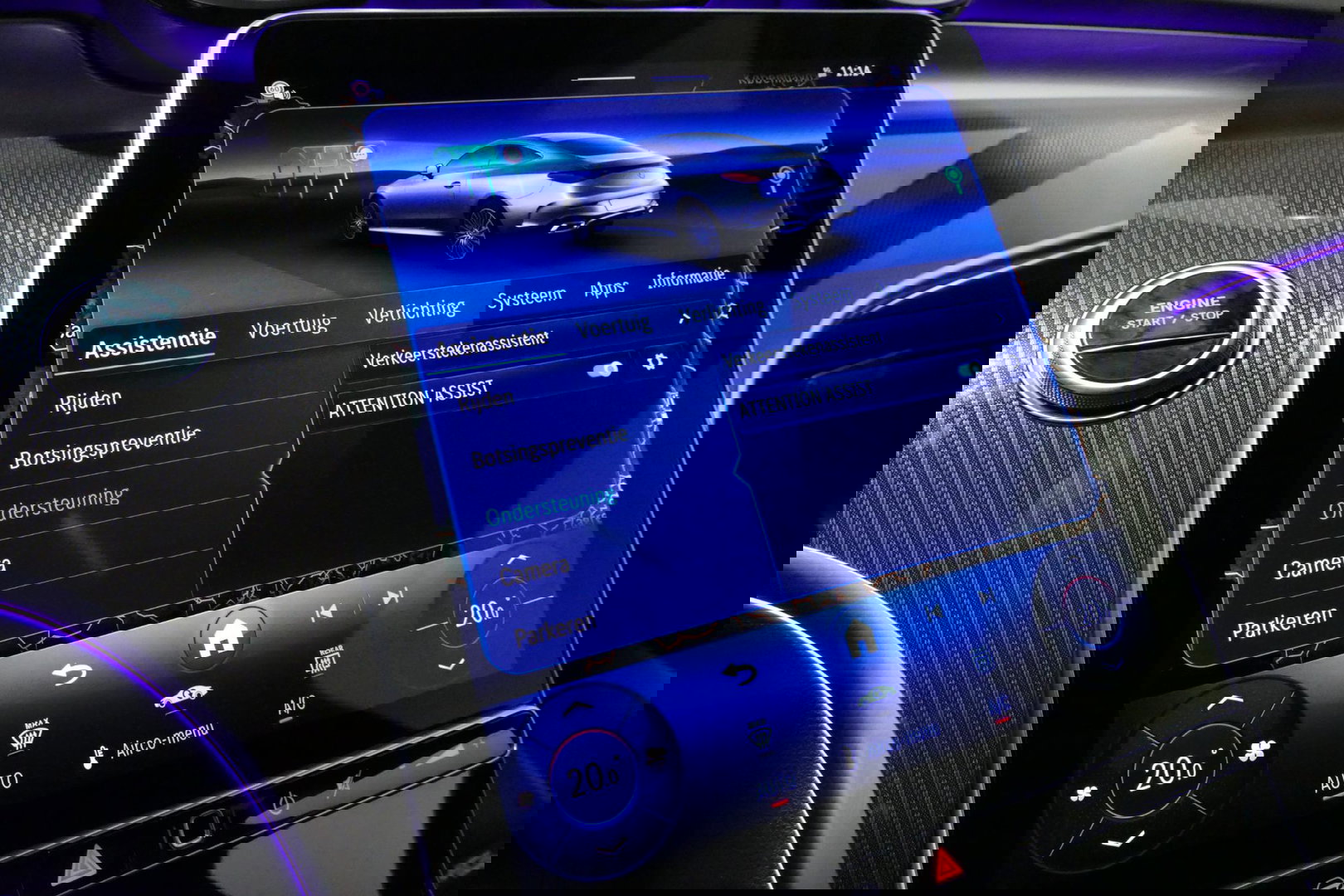 Mercedes-Benz CLE Coupé 300 e AMG Line / E53 AMG Look / Maxton design Bodykit / Panoramadak / Elektr. verstelbare voorstoelen + memory / Digital Light (Laser) / Apple Carplay - Android Auto / Stoelverwarming / Ambienteverlichting / 20'' LMV / Stuurwiel verwarming / Night p