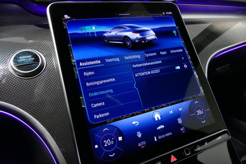 Mercedes-Benz CLE Coupé 300 e AMG Line / E53 AMG Look / Maxton design Bodykit / Panoramadak / Elektr. verstelbare voorstoelen + memory / Digital Light (Laser) / Apple Carplay - Android Auto / Stoelverwarming / Ambienteverlichting / 20'' LMV / Stuurwiel verwarming / Night p