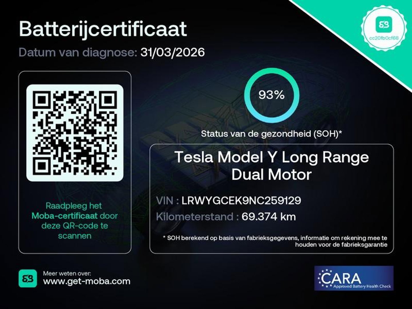 Tesla Model Y 75kWh AWD LONG RANGE/ ELEKT. KLEP/ PREMIUM AUDIO/ SOH 93%