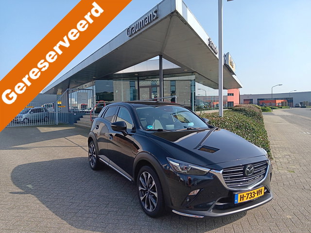 Mazda CX-3 - 2.0 SkyActiv-G 120 GT-M AUTOMAAT, LED, 18" LMV, CAMERA, PDC, HUD, etc. incl. 12 MND BOVAGGARANTIE