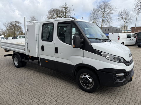 Iveco Daily 35C14D euro 6 / DC 6 persoons / JPM kipper / vaste prijs rijklaar € 24.950 ex btw / lease vanaf € 407 / dubbellucht / cruise en climate control / trekhaak 3500 kg !