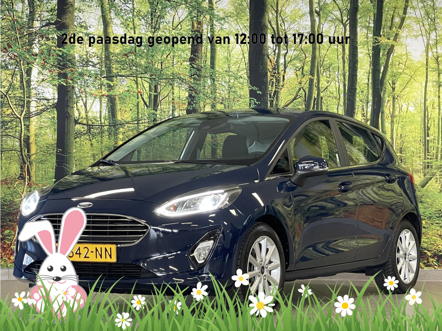 Ford Fiesta 1.0 EcoBoost Titanium | Cruise Control | Parkeersensoren Achter | Apple Carplay | Origineel Nederlands | Automatische Verlichting |