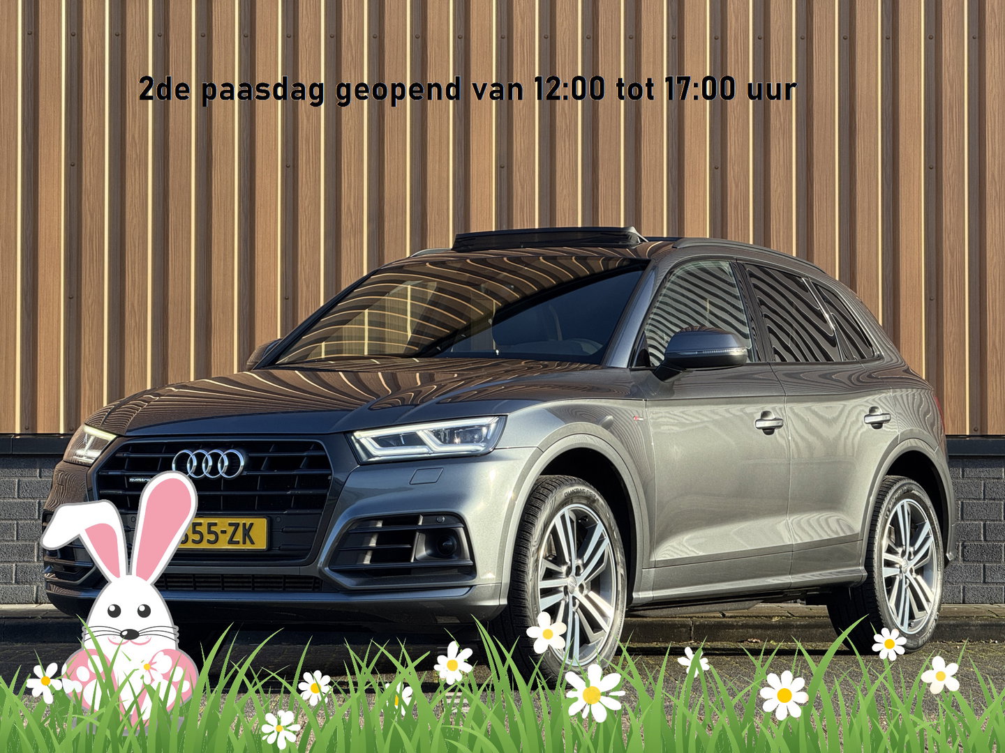 Audi Q5 3.0 TDI quattro Sport S Line Black Edition | 286 PK! | Panoramadak | Adaptieve Cruise Control | Lane Assist |Elektrische Trekhaak | Camera | DAB | Navigatie | 20" Lichtmetaal |