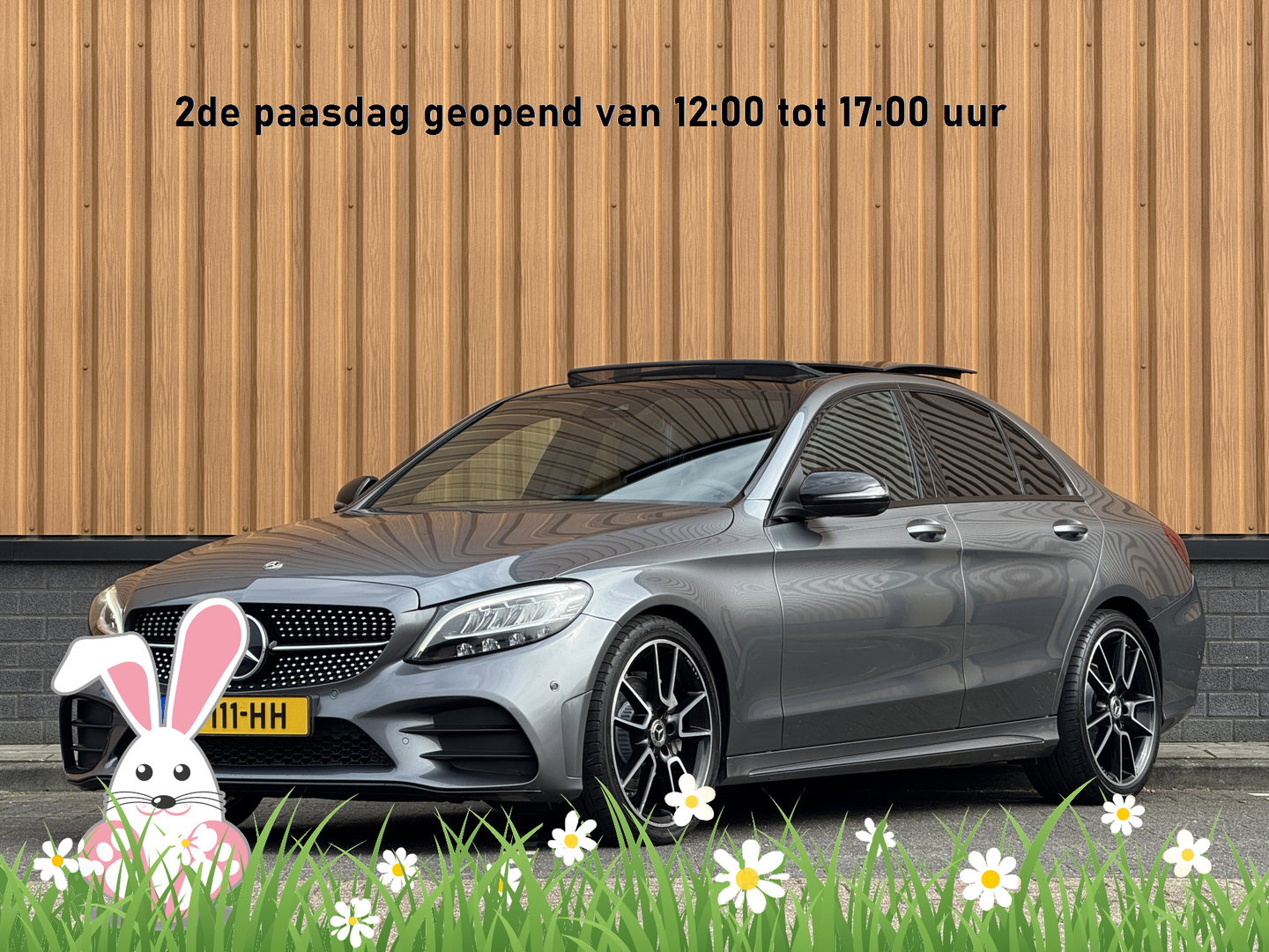 Mercedes-Benz C-Klasse 200 Business Solution AMG Plus Upgrade Edition | Burmester | Panoramadak | Sfeerverlichting | Apple Carplay | Android Auto | Camera | Lane Assist | Dodehoeksensor | LED |