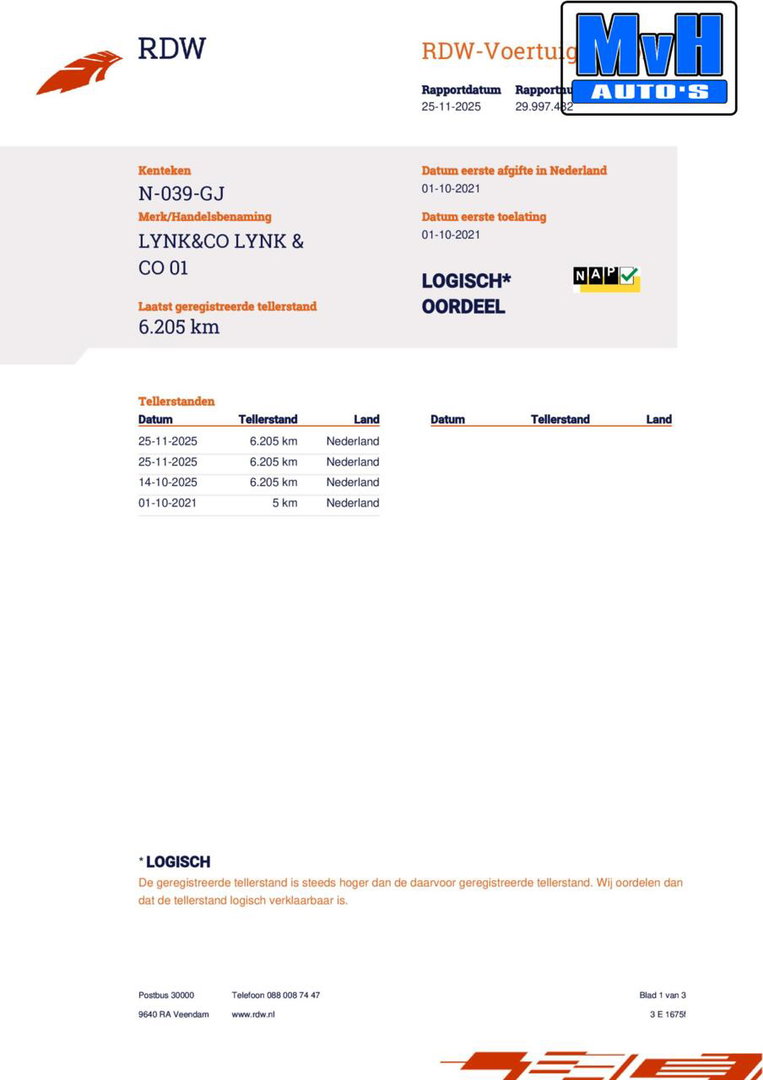 Lynk & Co 01 1.5 Plug-in Hybride|262PK|LUXE!|CAMERA|PANO|NAP