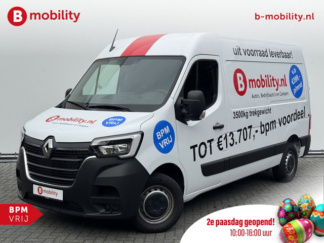 Renault Master - T35 2.3 dCi 135PK L2H2 V/A €14 Per Dag!! Comfort Rijklaar! NIEUW 10x VOORRAAD | Trekhaak | Betimmering | Navigatie | PDC