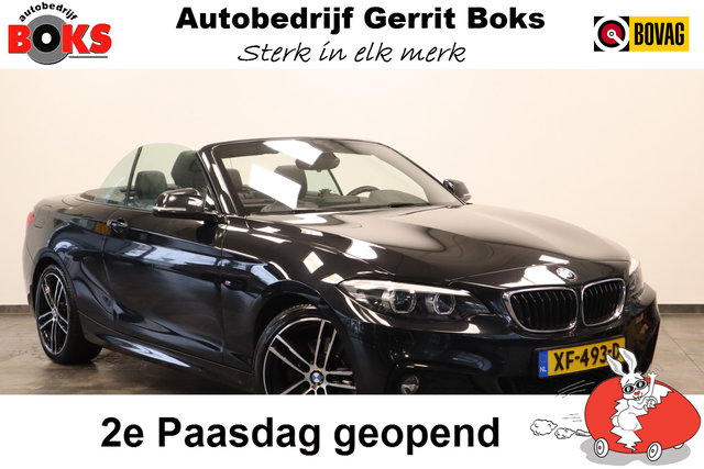 BMW 2 Serie - Cabrio 220i High Executive M-sport H&K PDC ! 2e Paasdag geopend van 12.00 tot 17:00u !