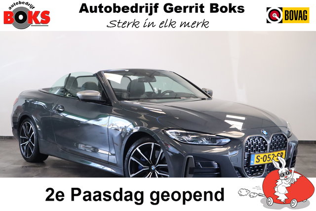 BMW 4 Serie - Cabrio M440i xDrive High-Executive 374PK Individueel-lak Navigatie  Volleder 19LMV Head up ! 2e Paasdag geopend van 12.00 tot 17:00u !