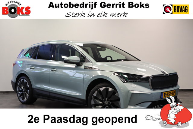 Škoda Enyaq iV - 80 First Edition High Panoramadak HUD VCP Navi Clima Cruise Camera 21"LM ! 2e Paasdag geopend van 12.00 tot 17:00u !