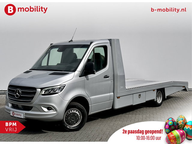 Mercedes-Benz Sprinter - 519 CDI Tijhof AluLiner V/A €32 Per Dag!! Luchtvering NIEUW! Autotransporter/ Oprijwagen | Apple CarPlay | Lier | DAB | Cruise Control | Navigatie | Trekhaak 3.500kg