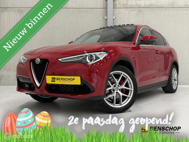 Alfa Romeo Stelvio - 2.0 T AWD First Edition Alfa Rosso Panodak Leer Navi Memory 20 inch