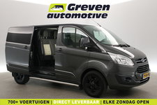 Ford Transit Custom - 2.0 TDCI L1H1 Limited 170PK | Dubbele Cabine | Aut. | Airco | Cruise | Navi | Trekhaak | 2xSchuifdeur