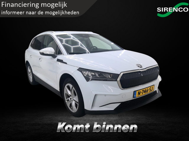 Škoda Enyaq iV - 80 Founders Edition Black | soh 92% | warmtepomp | vol leder | stoel en stuur verwarming | Android auto & Apple carplay